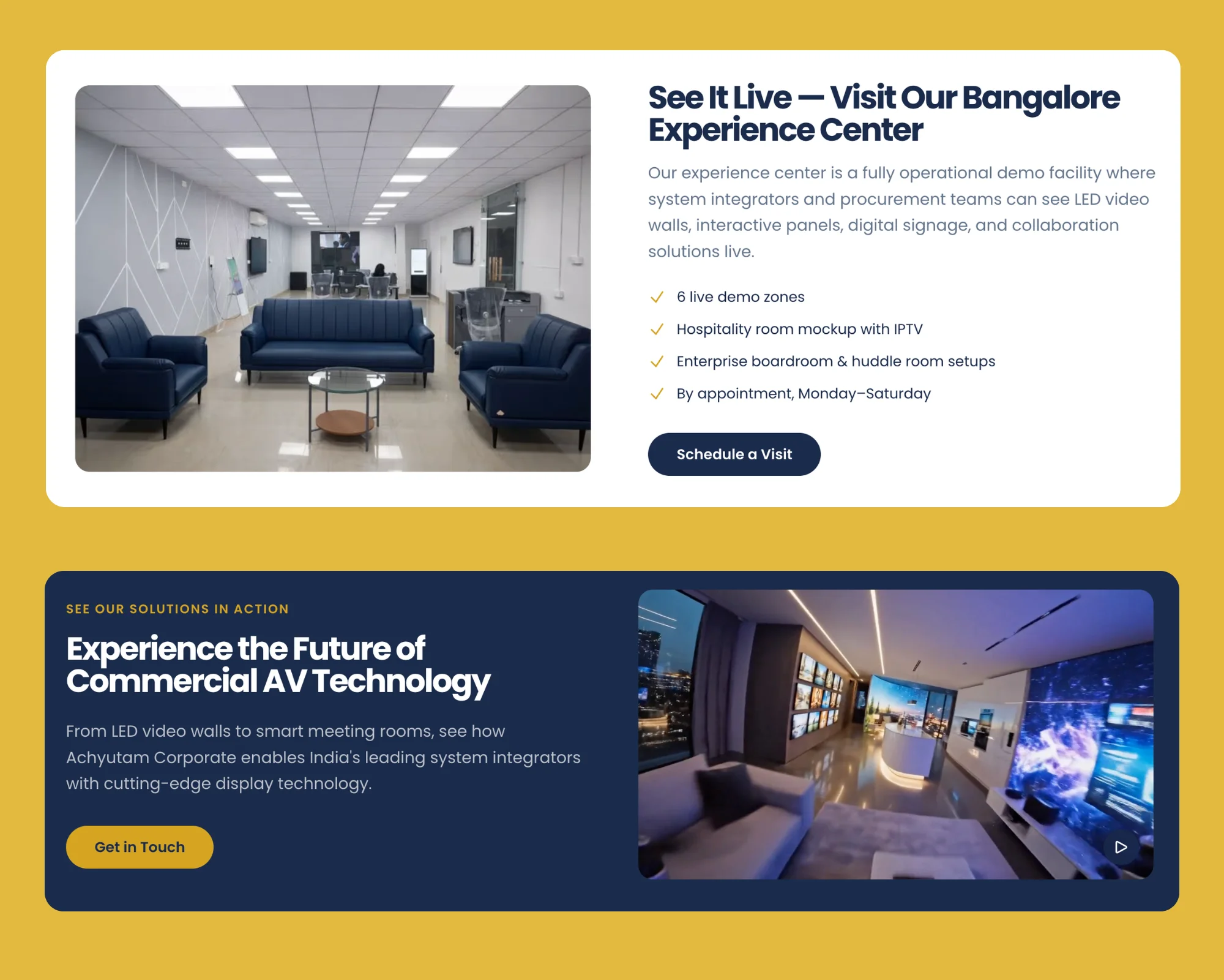 Achyutam Corporate interior pages and layouts