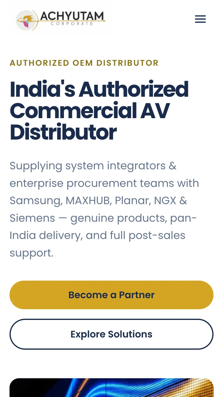 Achyutam Corporate — Mobile