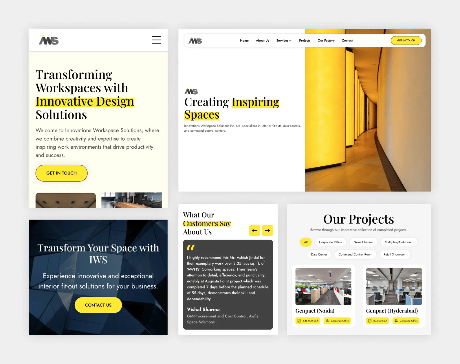 Innovations Workspace Solutions interior fit-out projects