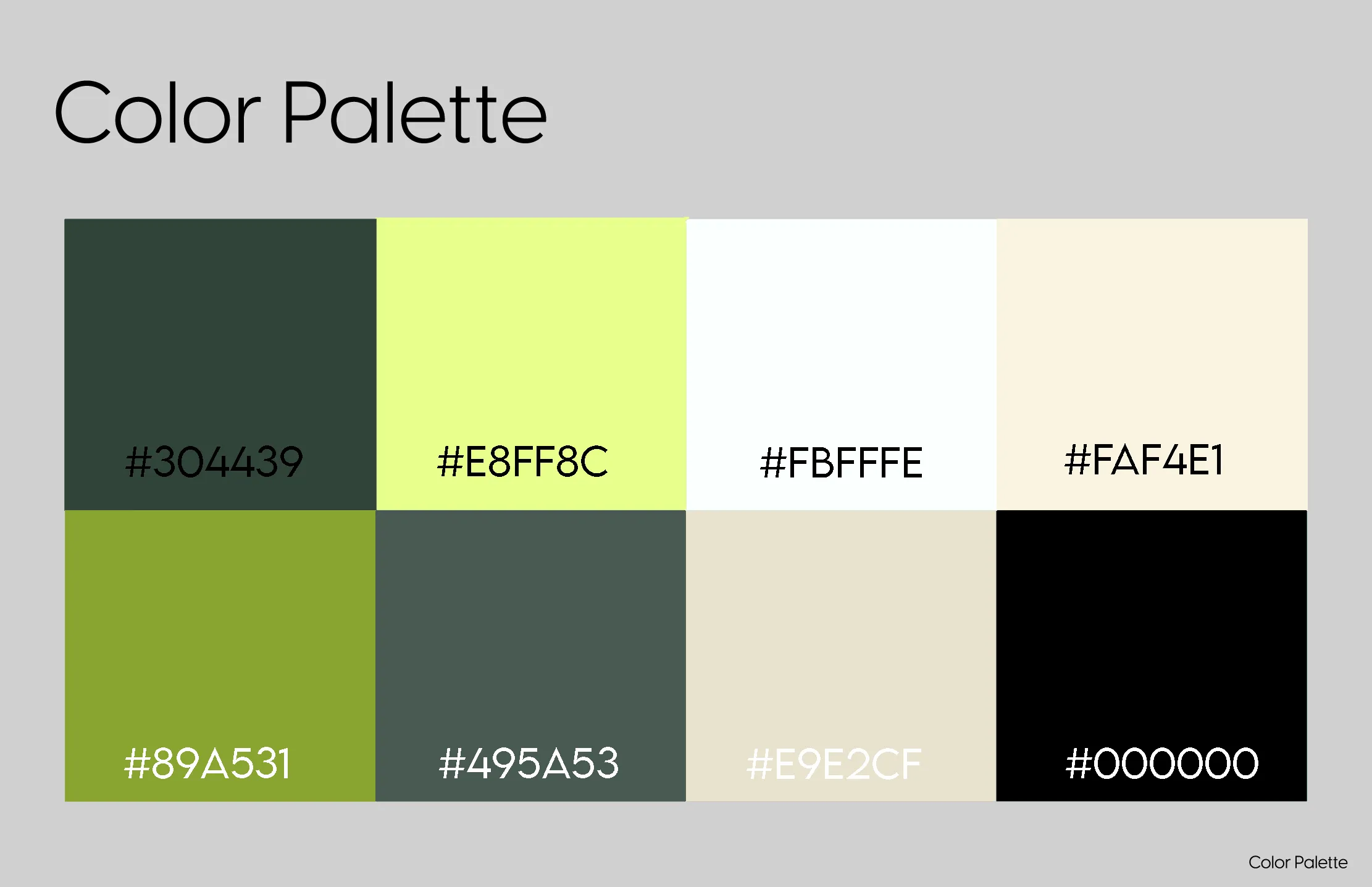 Mandala Farms colour palette